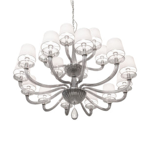 Meyda Tiffany - 245498 - LED Chandelier - Murano Almaden - Smoked Glass/Polished Nickel