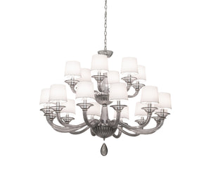 Meyda Tiffany - 245498 - LED Chandelier - Murano Almaden - Smoked Glass/Polished Nickel