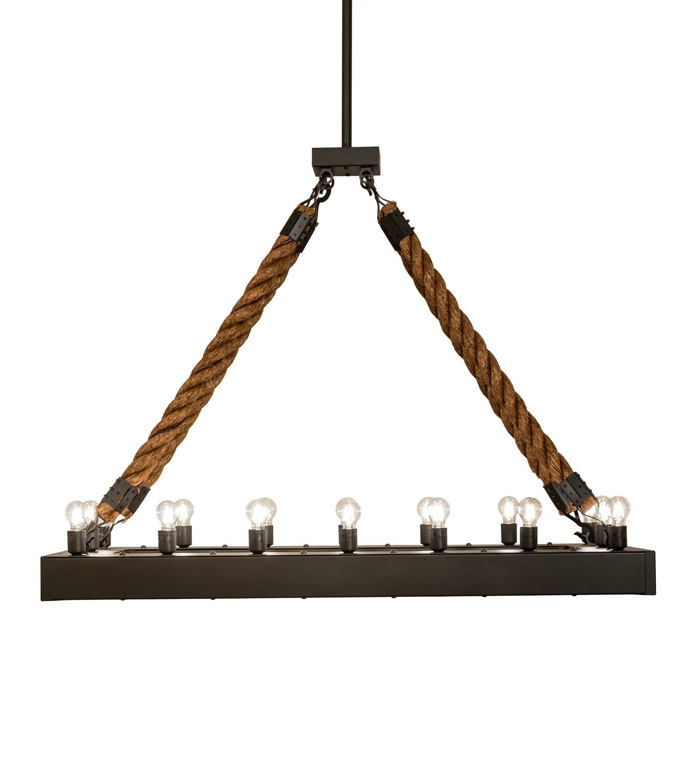 Meyda Tiffany - 247606 - 16 Light Pendant - Quadrato - Wrought Iron