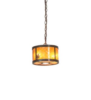 Meyda Tiffany - 247785 - Three Light Pendant - Fulton - Dark Burnished Antique Copper