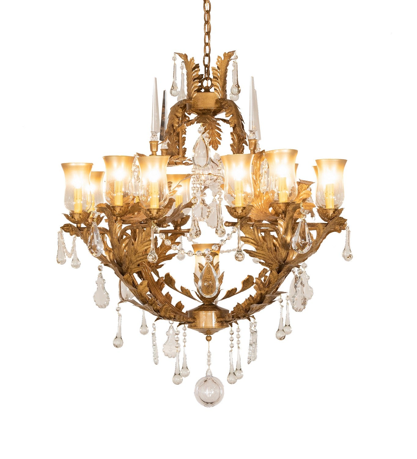 Meyda Tiffany - 251904 - 13 Light Chandelier - French Baroque - Aztec Gold