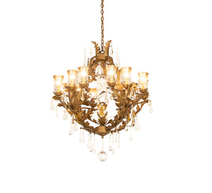 Meyda Tiffany - 251904 - 13 Light Chandelier - French Baroque - Aztec Gold