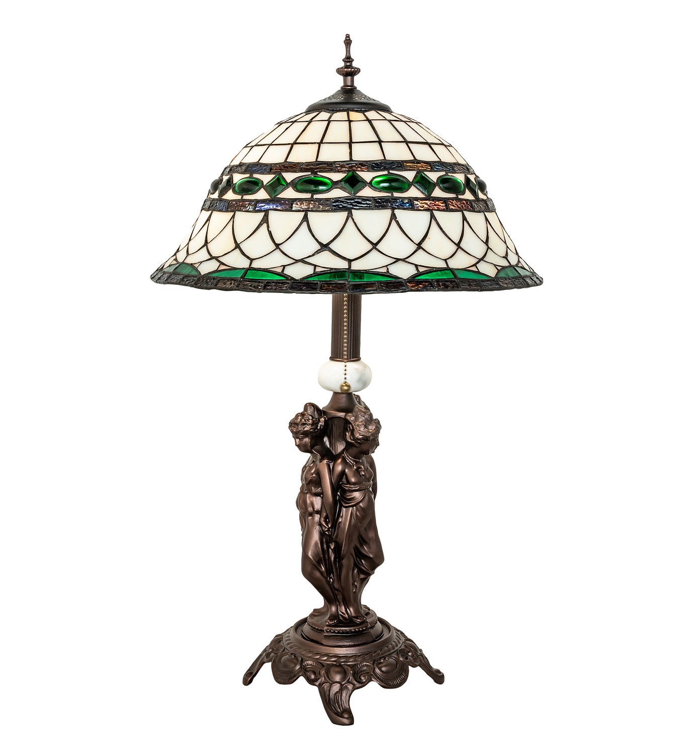 Meyda Tiffany - 253641 - Two Light Table Lamp - Tiffany Roman - Mahogany Bronze