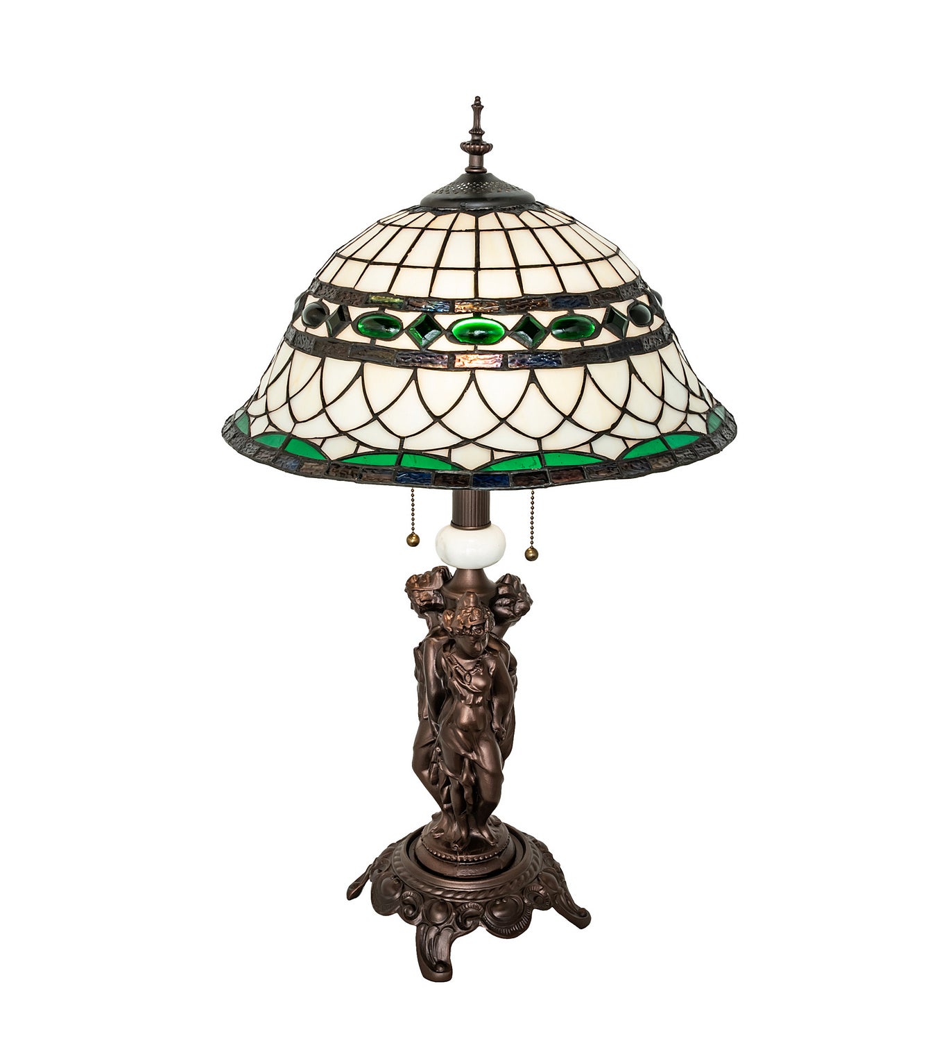 Meyda Tiffany - 253641 - Two Light Table Lamp - Tiffany Roman - Mahogany Bronze