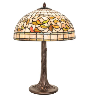 Meyda Tiffany - 253821 - One Light Table Lamp - Tiffany Turning Leaf - Mahogany Bronze