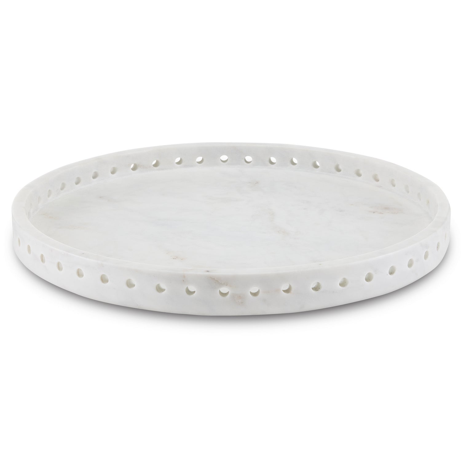 Currey and Company - 1200-0592 - Tray - Freya - White