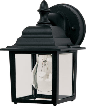 Maxim - 1025BK - One Light Outdoor Wall Lantern - Builder Cast - Black