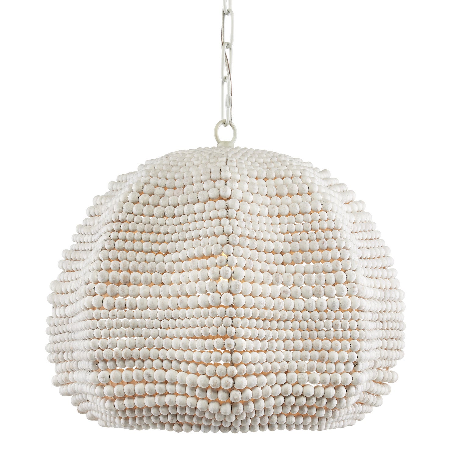 Currey and Company - 9000-0864 - One Light Pendant - Octavia - White/Whitewash