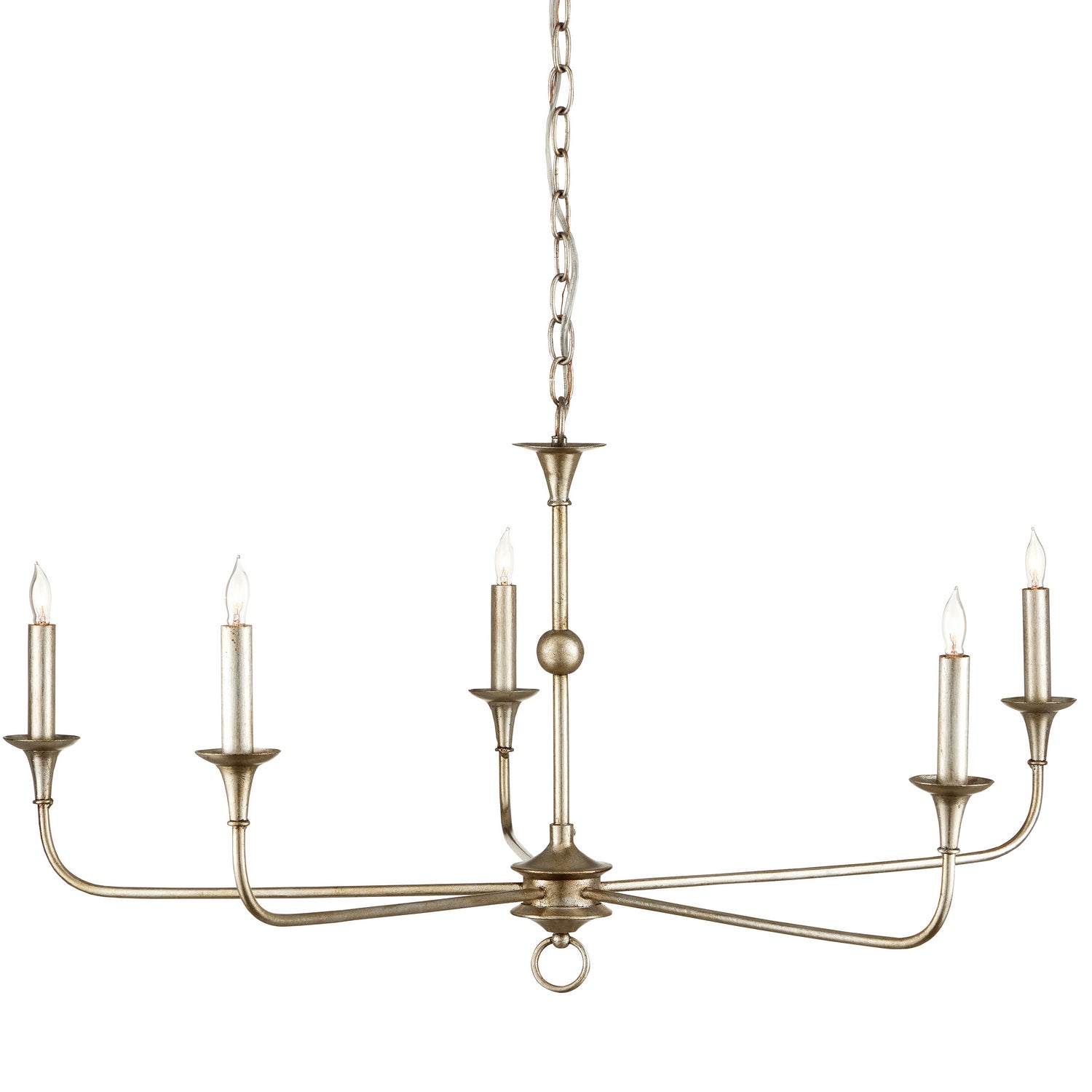 Currey and Company - 9000-0933 - Five Light Chandelier - Nottaway - Champagne