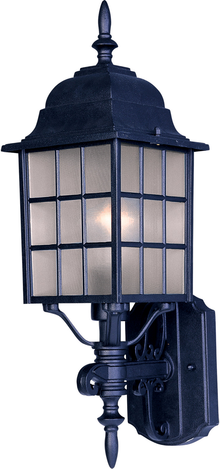 Maxim - 1050BK - One Light Outdoor Wall Lantern - North Church - Black