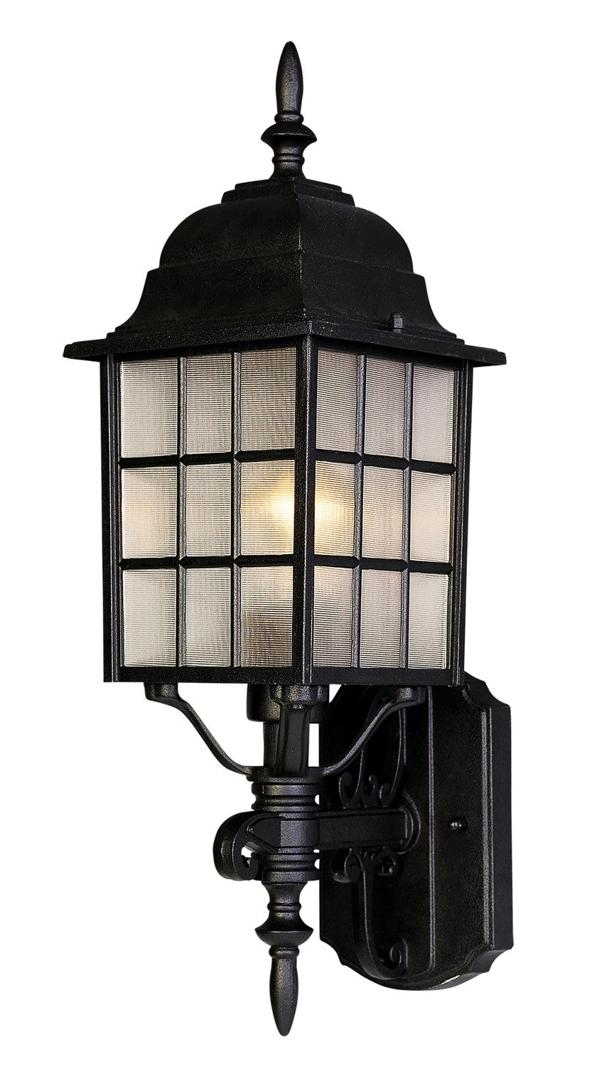 Maxim - 1050BK - One Light Outdoor Wall Lantern - North Church - Black