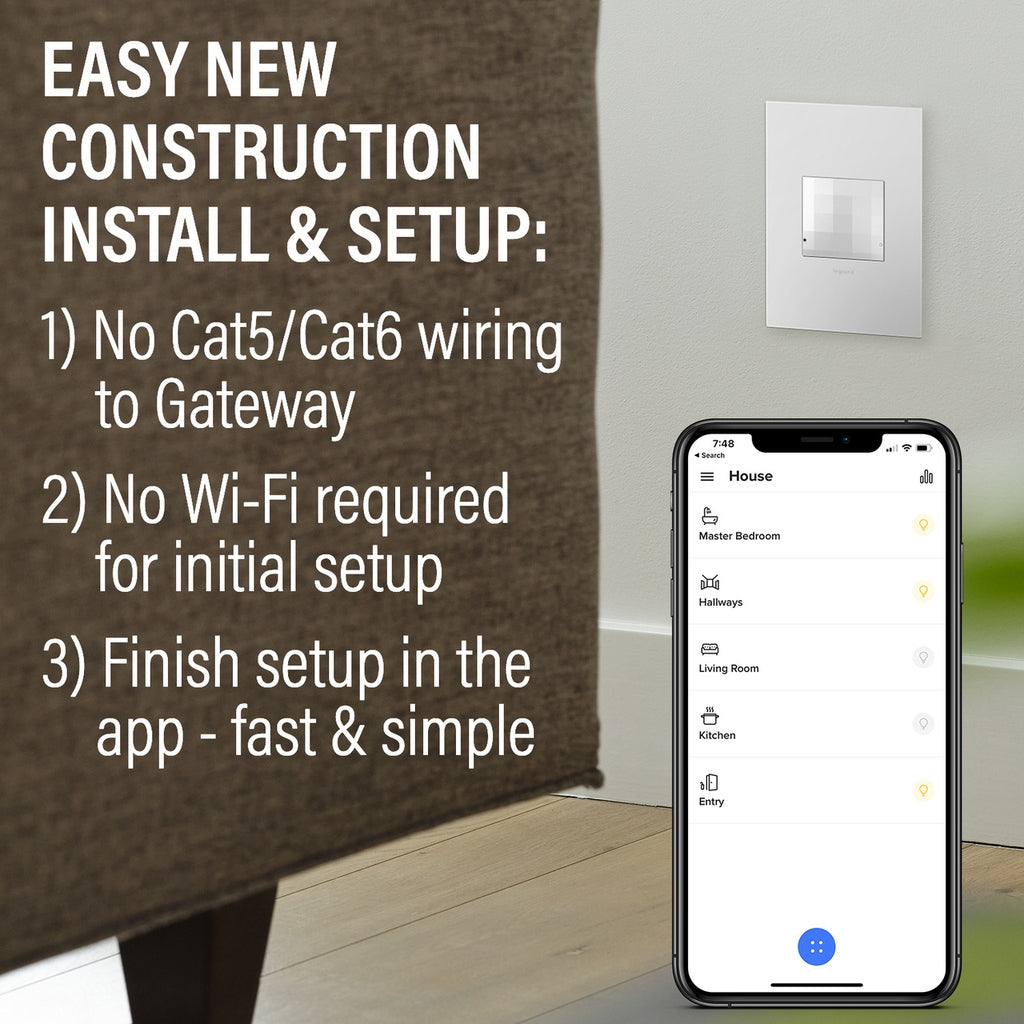 Legrand - WNAH10KITW1 - Smart Switch With Netatmo Starter Kit - adorne - White