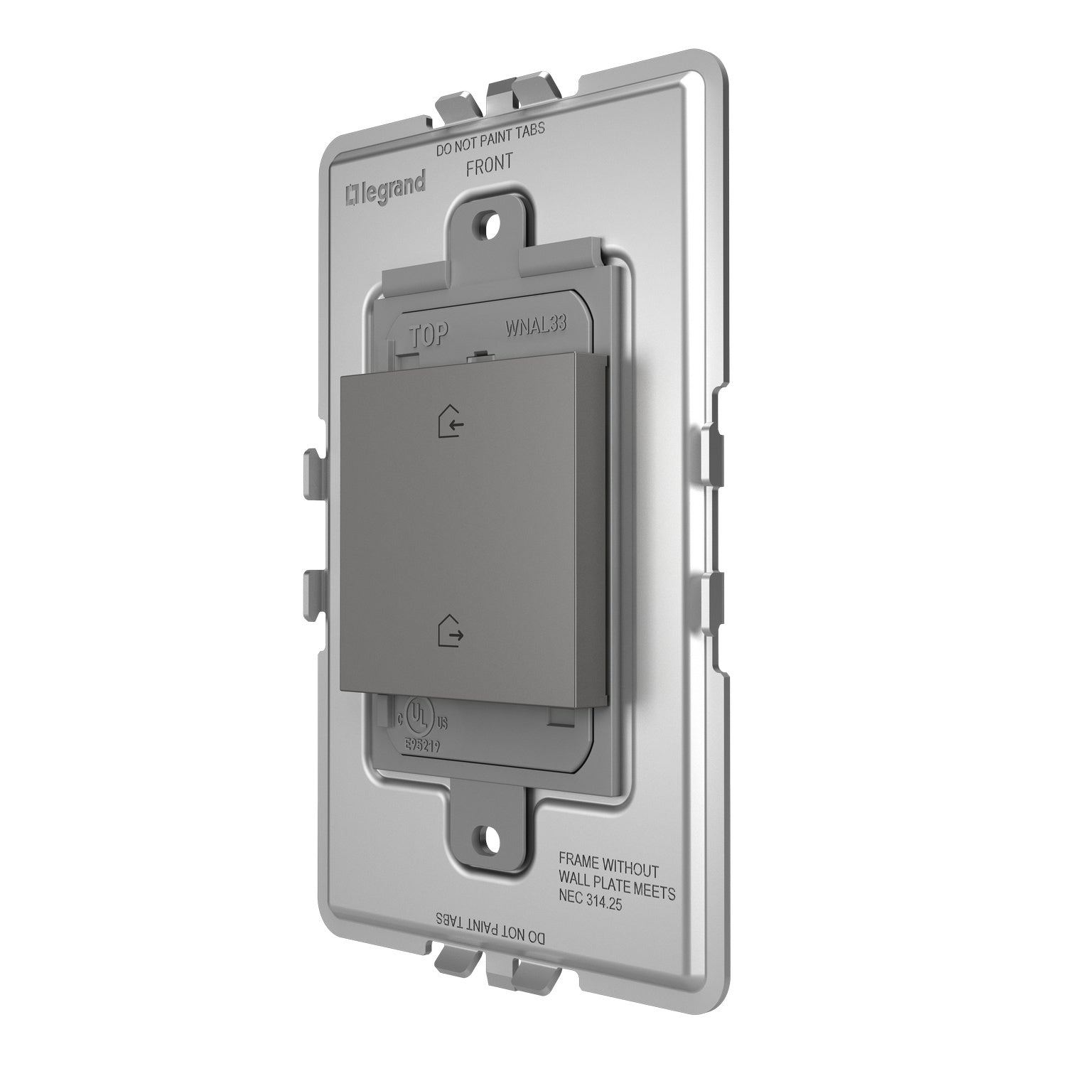 Legrand - WNAL33M1 - Wireless H/A Switch - Adorne - Magnesium