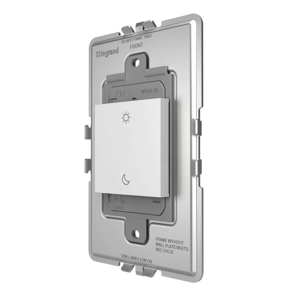 Legrand - WNAL43W1 - Wireless Wake/Sleep Smart Switch with Netatmo - adorne - White