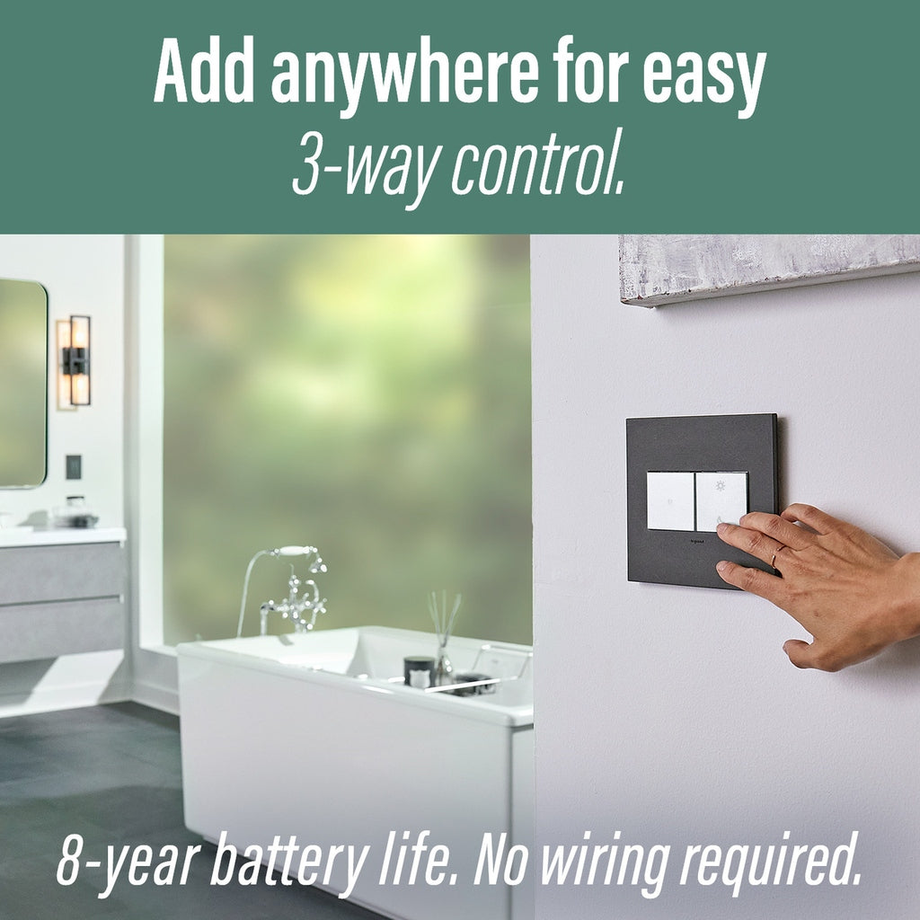 Legrand - WNAL63G1 - Wireless Remote Smart Dimmer with Netatmo - adorne - Graphite