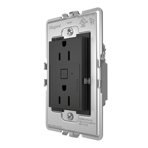 Legrand - WNAR153G1 - Plus-Sized 15A Outlet - Adorne - Graphite