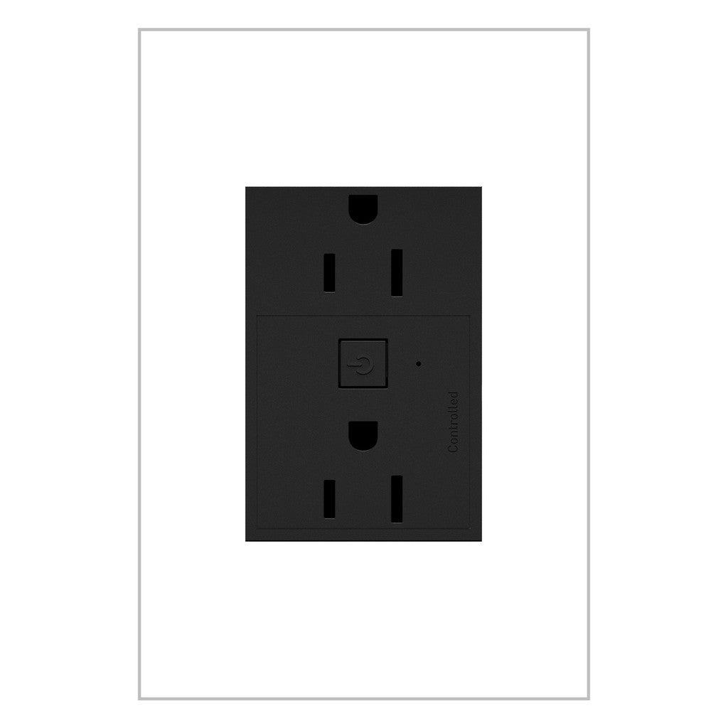 Legrand - WNAR153G1 - 15A Smart Outlet with Netatmo Plus-Size - adorne - Graphite