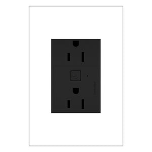 Legrand - WNAR153G1 - 15A Smart Outlet with Netatmo Plus-Size - adorne - Graphite