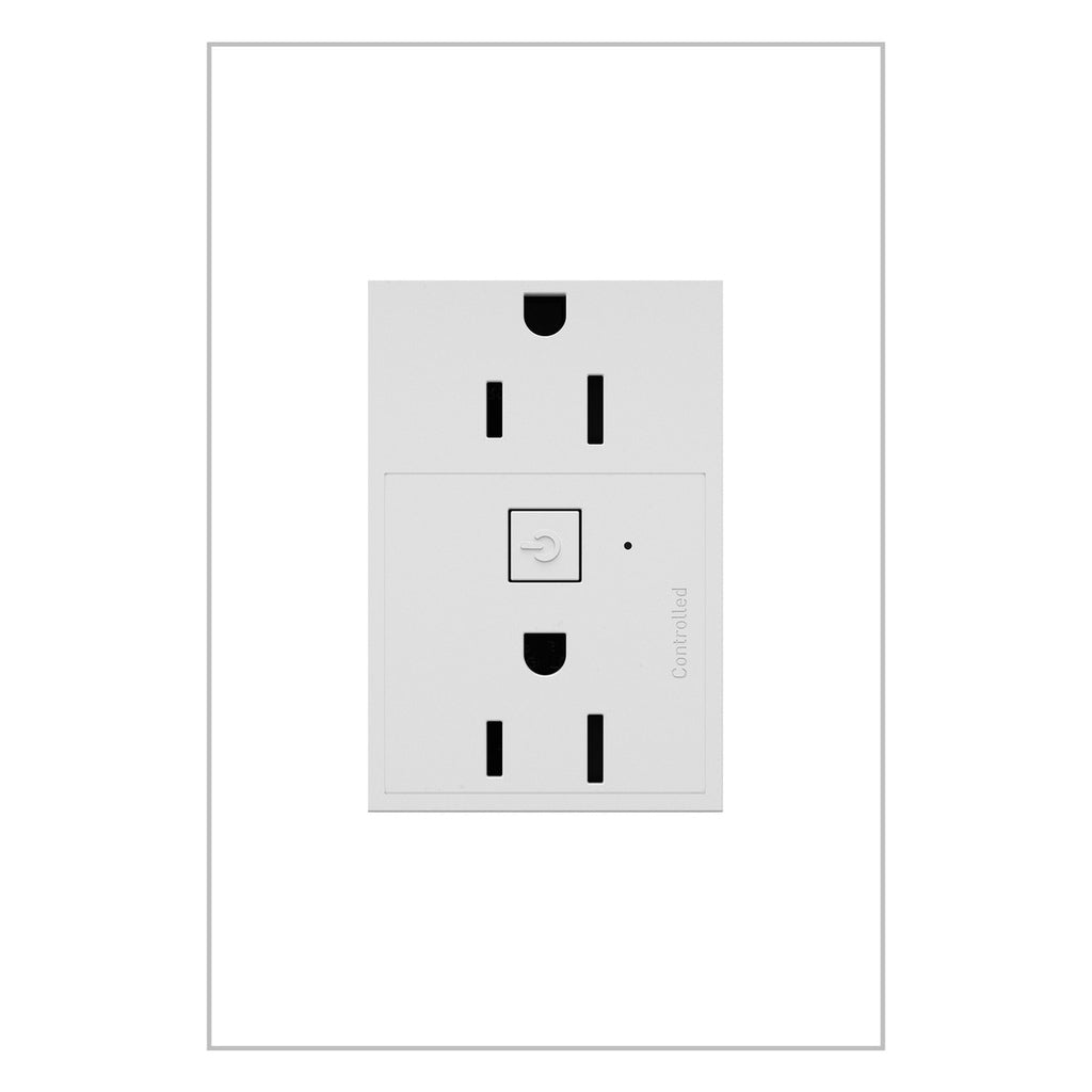 Legrand - WNAR153W1 - 15A Smart Outlet with Netatmo Plus-Size - adorne - White
