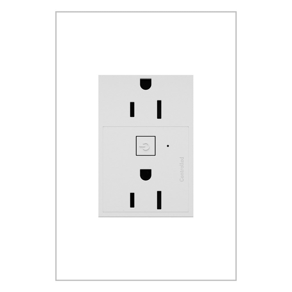 Legrand - WNAR153W1 - 15A Smart Outlet with Netatmo Plus-Size - adorne - White