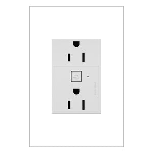 Legrand - WNAR153W1 - 15A Smart Outlet with Netatmo Plus-Size - adorne - White