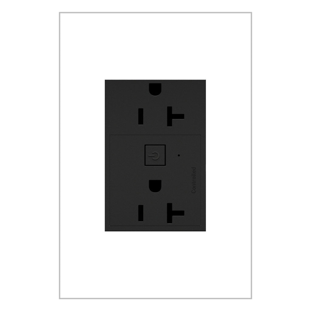 Legrand - WNAR203G1 - 20A Smart Outlet with Netatmo, Plus-Size - adorne - Graphite