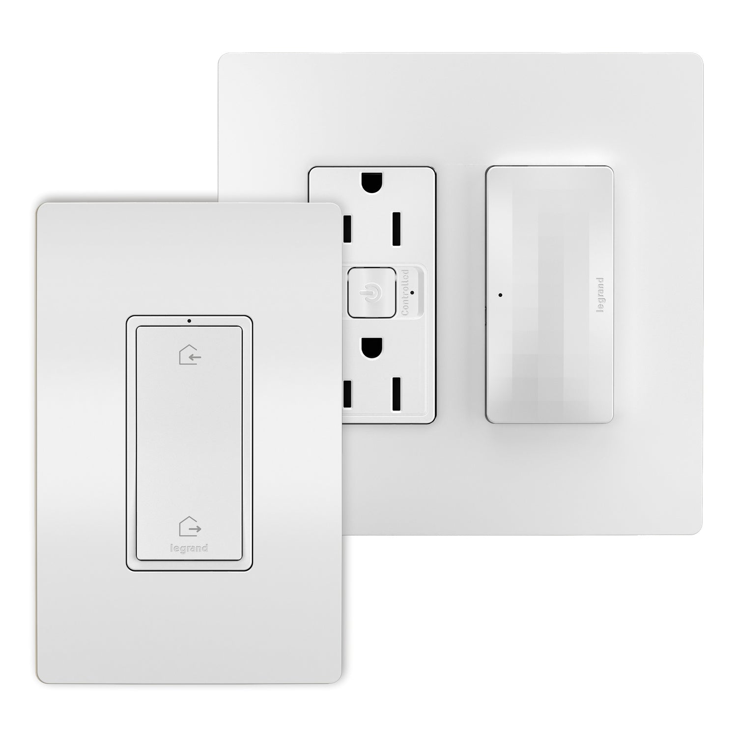 Legrand - WNRH15KITWH - Outlet Kit With H/A Switch - radiant - White