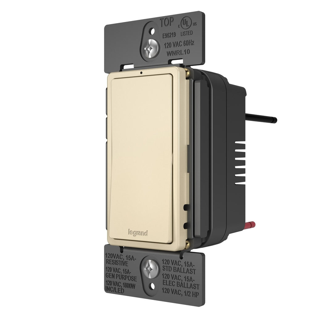 Legrand - WNRL10LA - Smart Switch with Netatmo - radiant - Light Almond