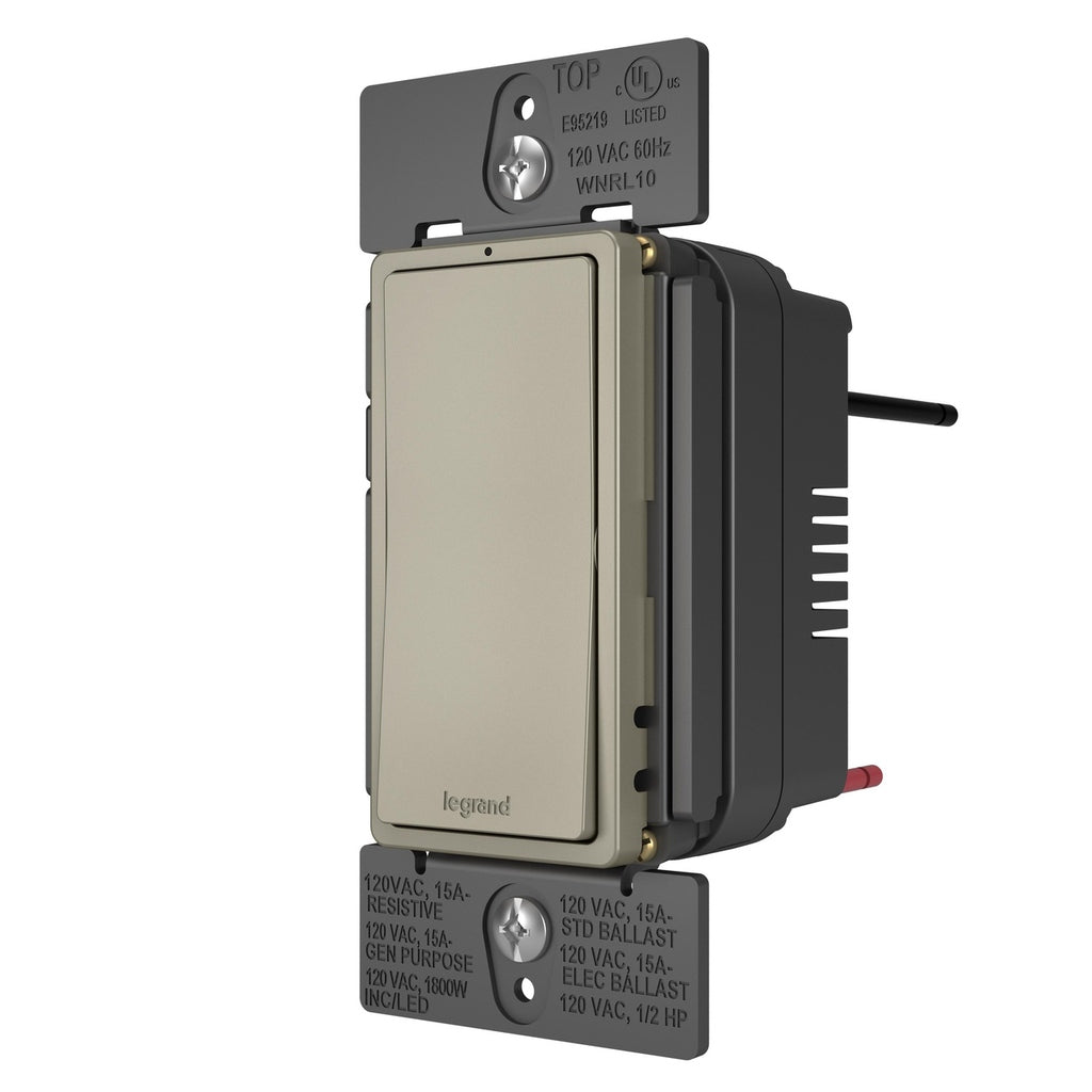 Legrand - WNRL10NI - Smart Switch with Netatmo - radiant - Nickel
