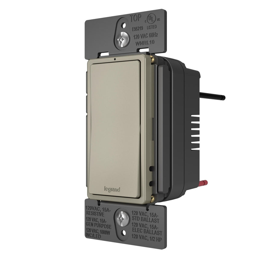 Legrand - WNRL10NI - Smart Switch with Netatmo - radiant - Nickel