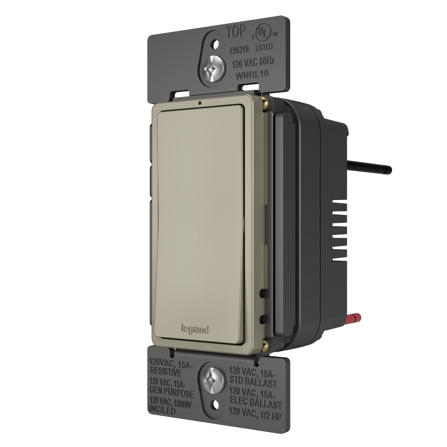 Legrand - WNRL10NI - Smart Switch with Netatmo - radiant - Nickel