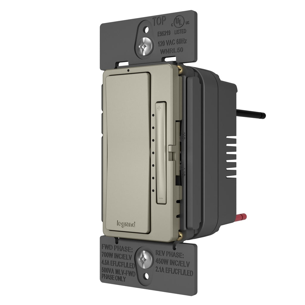 Legrand - WNRL50NI - Smart Tru-Universal Dimmer with Netatmo - radiant - Nickel