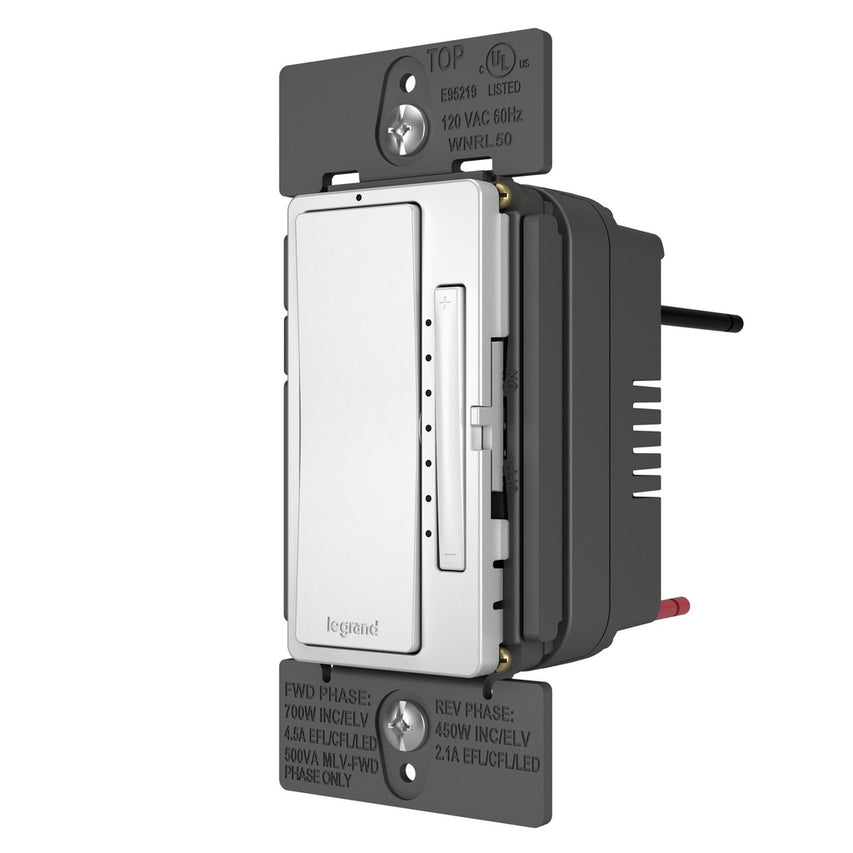 Legrand - WNRL50WH - Smart Tru-Universal Dimmer with Netatmo - radiant - White