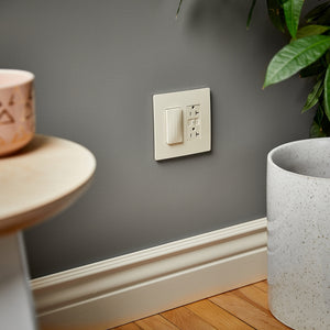Legrand - WNRR15LA - Smart 15A Outlet with Netatmo - radiant - Light Almond