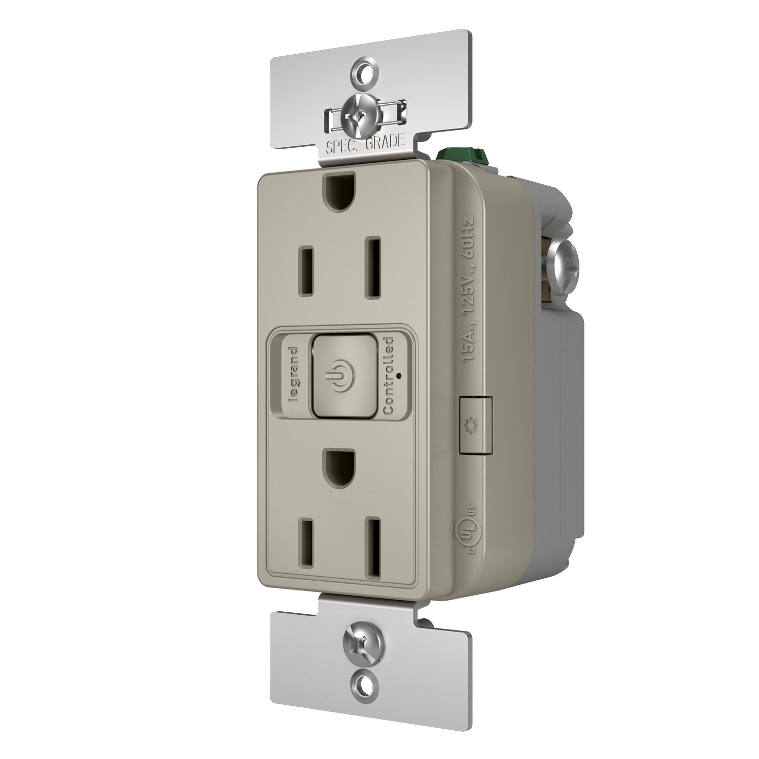 Legrand - WNRR15NI - Smart 15A Outlet with Netatmo - radiant - Nickel