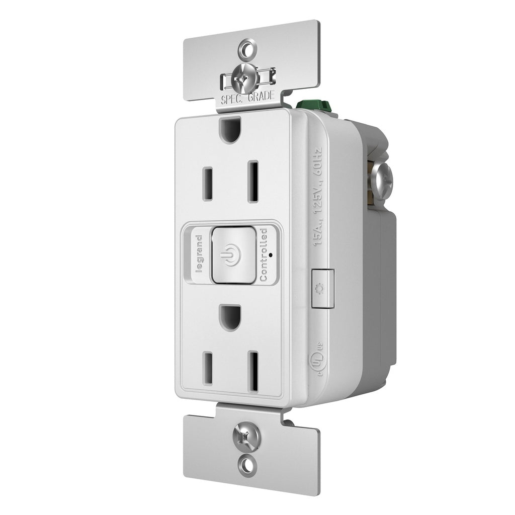 Legrand - WNRR15WH - Smart 15A Outlet with Netatmo - radiant - White