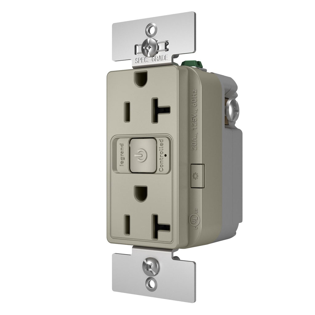 Legrand - WNRR20NI - Smart 20A Outlet with Netatmo - radiant - Nickel