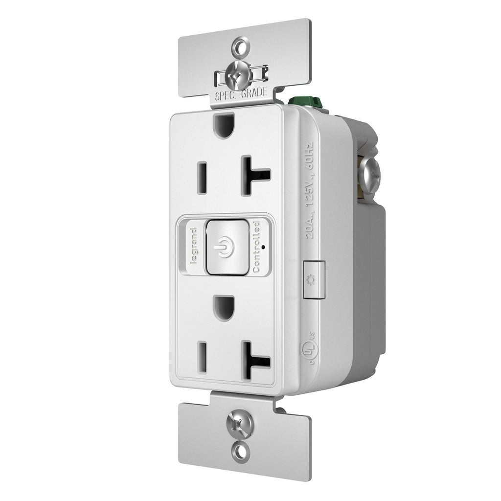 Legrand - WNRR20WH - Smart 20A Outlet with Netatmo - radiant - White