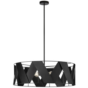 Dainolite Ltd - CDO1-304C-MB-BK - Four Light Chandelier - Cardano - Black