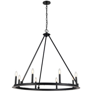 Dainolite Ltd - CLB-368C-MB - Eight Light Chandelier - Colby - Black