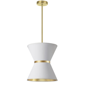 Dainolite Ltd - CTN-121P-AGB-692 - One Light Pendant - Caterine - White