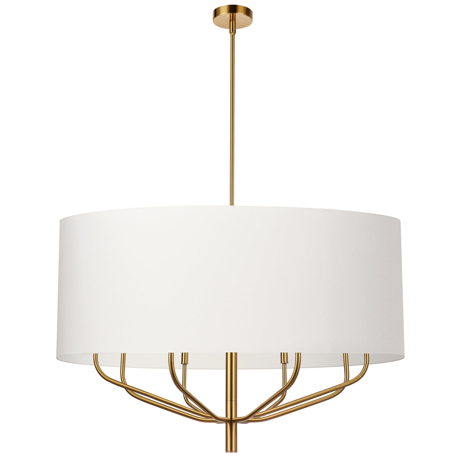 Dainolite Ltd - ELN-388C-AGB-790 - Eight Light Chandelier - Eleanor - White