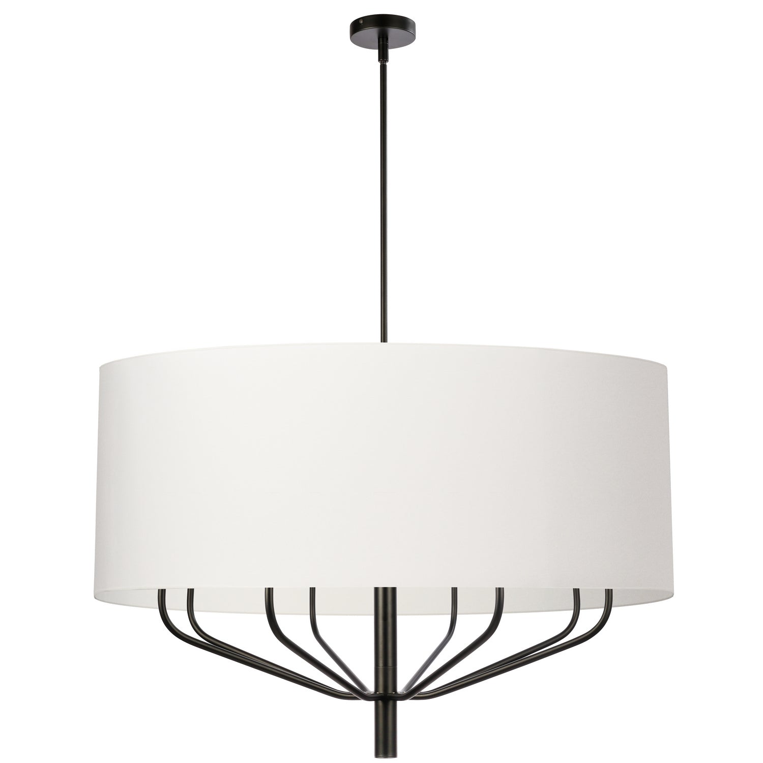 Dainolite Ltd - ELN-388C-MB-790 - Eight Light Chandelier - Eleanor - White