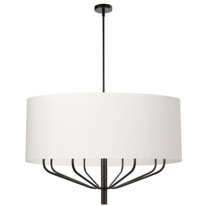 Dainolite Ltd - ELN-388C-MB-790 - Eight Light Chandelier - Eleanor - White