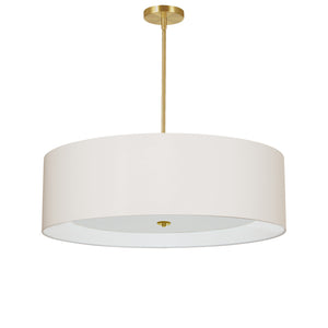 Dainolite Ltd - HEL-304P-AGB-CRM - Four Light Pendant - Helena - Cream