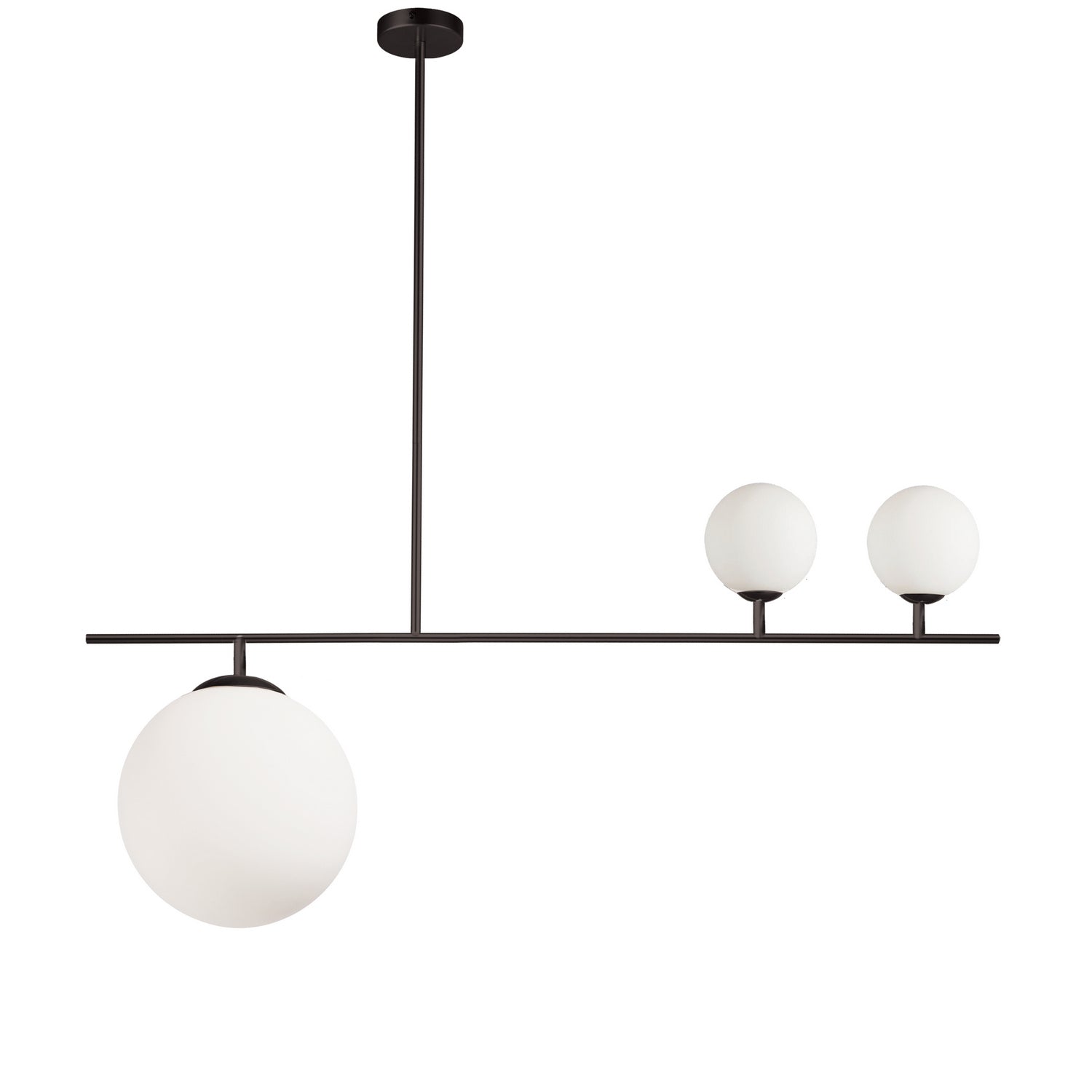 Dainolite Ltd - ORN-363P-MB - Three Light Pendant - Orion - Black