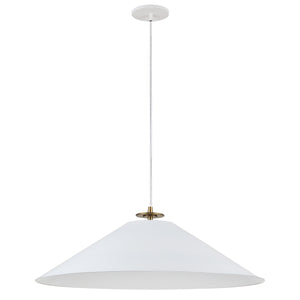 Dainolite Ltd - PDC-241P-AGB-MW - One Light Pendant - Prudence - White