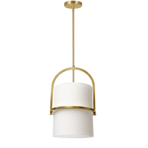 Dainolite Ltd - PDT-121P-AGB-WH - One Light Pendant - Paddington - White