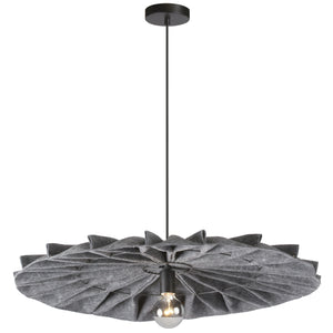 Dainolite Ltd - PGD-311P-MB-500 - One Light Pendant - Plegado - Grey