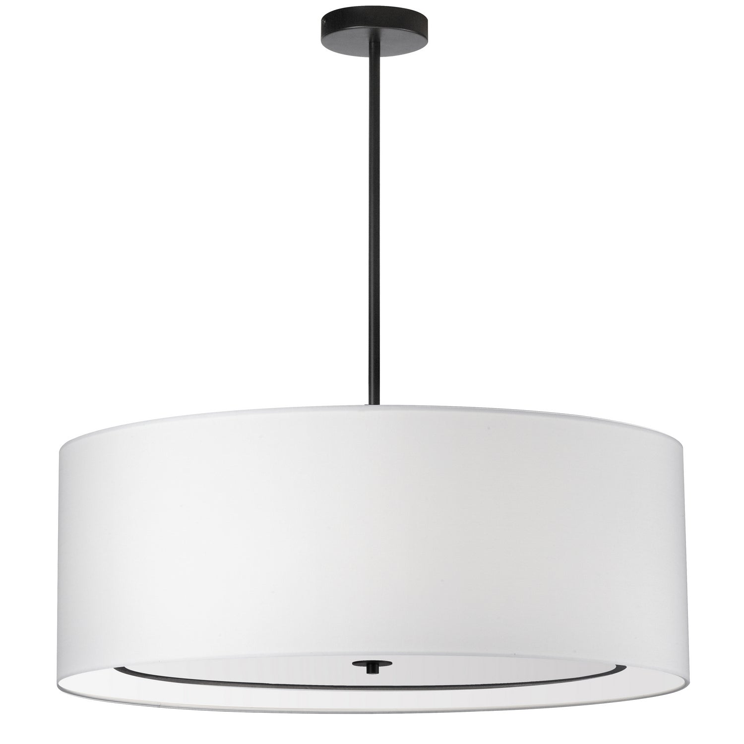 Dainolite Ltd - POR-344P-MB-WH - Four Light Pendant - Porscha - White